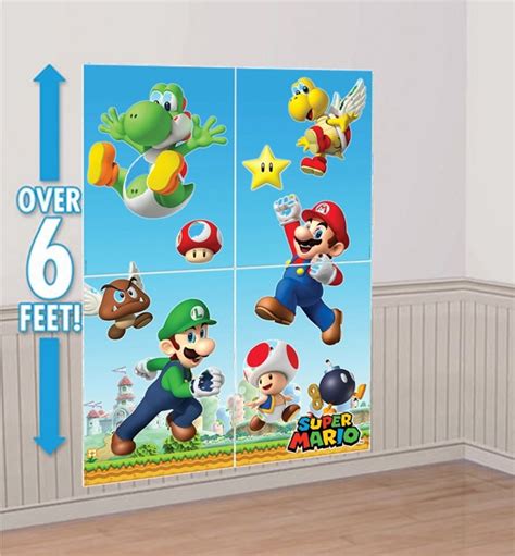 Super Mario Wall Scene Setters • My Party Box - Super Mario Party Supplies