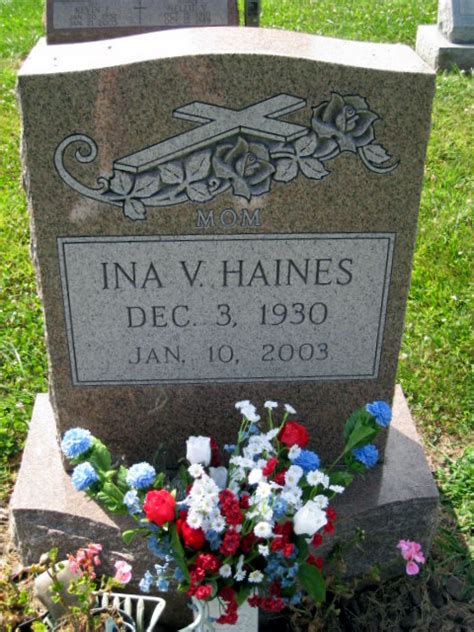 Ina Virginia Fitzwater Haines 1930 2003 Mémorial Find a Grave