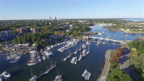 Aerial View Of Glen Island Park Westchester New York Youtube