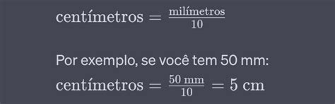 Converter Milímetro Em Centímetro - Converter milímetros (mm) em centímetros (cm) - Inteligência Artificial ...
