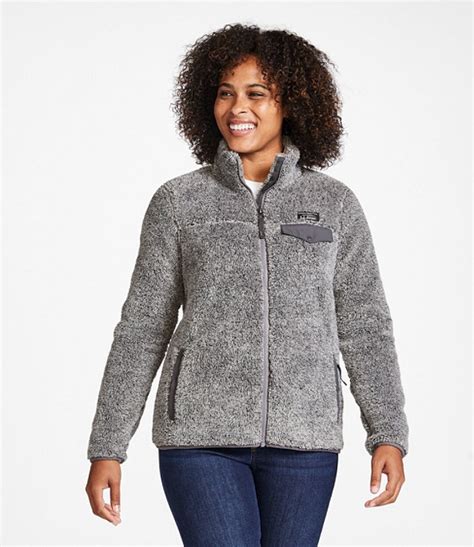 Womens Hi Pile Fleece Jacket Full Zip