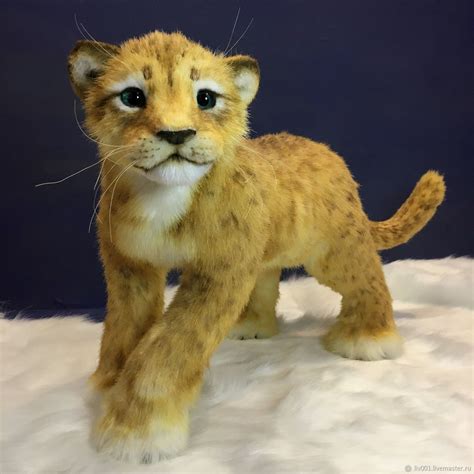 Реалистичная игрушка ручной работы львенок в интернет-магазине Ярмарка ...