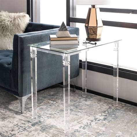 This Sophisticated Contemporary Acrylic Side Table Is An Instant