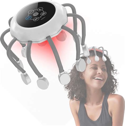 Электрический массажер для головы, терапия красным светом, для ...