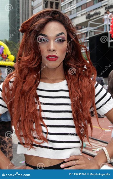 Drag Queen In Gay Pride Parade Sao Paulo Editorial Stock Image Image Of Carnival