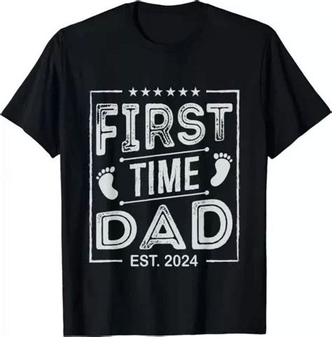Hot Trending T Shirt With First Time Dad Promoted To Daddy
