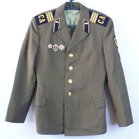 Military Jacket Russian Soviet Army Military Sergeant Uniform Tunic ...