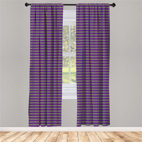 Ambesonne Geometric Curtains Colorful Rhombus Shapes Pair Of 28x84