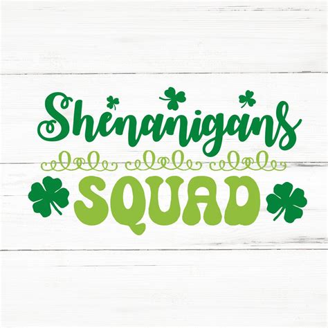 Shenanigans Squad Svg Happy St Patricks Svgst Patricks Day Svgst