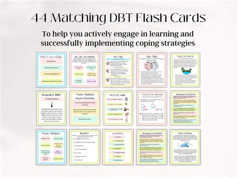 Dbt Cheat Sheet Dbt Skills Dbt Flash Cards For Teens And Adults Dbt