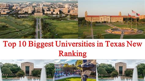 Top 10 Biggest Universities In Texas New Ranking 2021 Rio Grande