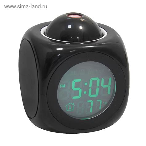 Часы проекционные "Куб", календарь, t, будильник, подсветка (681418 ...