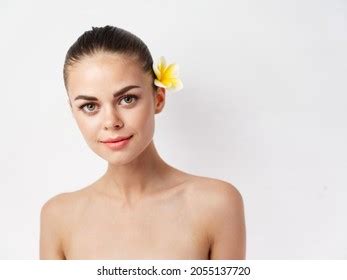 Pretty Woman Naked Shoulders Attractive Look Stock Photo Shutterstock