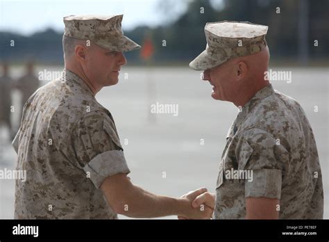 Us Marine Corps Lt Col Michael J Harmon Left The Commanding