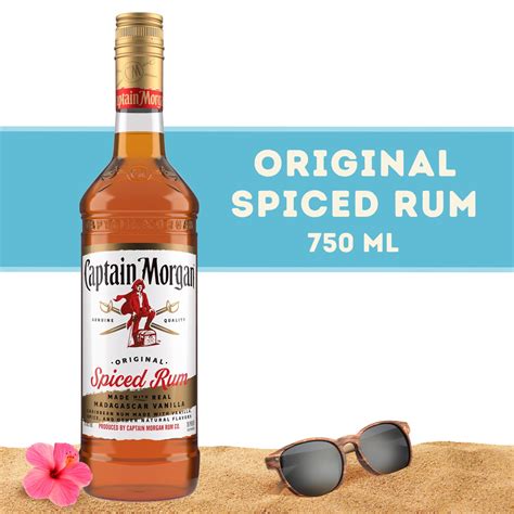 Captain Morgan Original Spiced Rum Made With Real Madagascar Vanilla