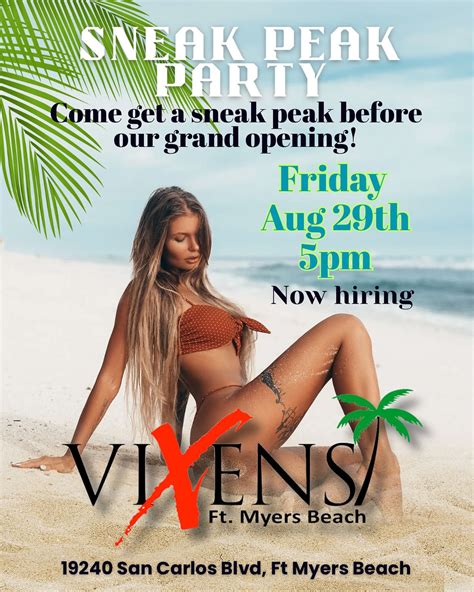 🌴 Sneak Peek Party – Vixens on... - Vixens Fort Myers Beach | Facebook