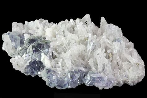 68 Blue Fluorite Quartz Pyrite Fujian Province China 31587