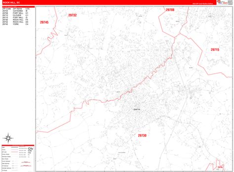 Map Books Of Rock Hill South Carolina