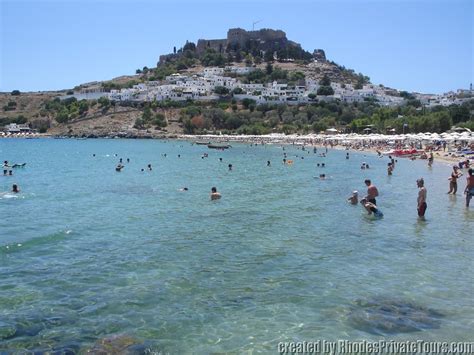 Lindos Beach Rhodes, Lindos Beach in Rhodes Greece , Rhodes Private Tours