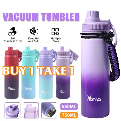 Tumbler Hot And Cold Double Wall Stainless Steel Vacuum Flask Sport Water Bottle Thermos Ml