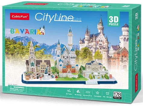 3D puzzle: CityLine Bavaria CubicFun - 3d puzzle cubicfun