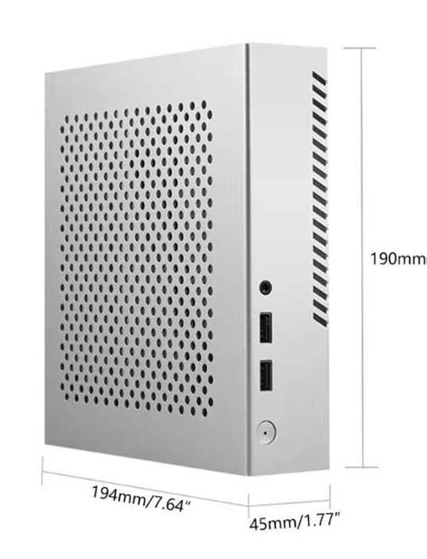 Корпус компьютерный мини ПК алюминиевый slim Высота 5 см: 1 950 грн ...