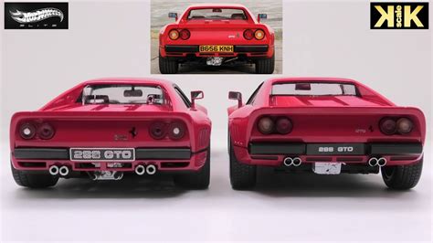 Ferrari Gto Kk Scale Model Vs Hotwheels Elite Model Youtube