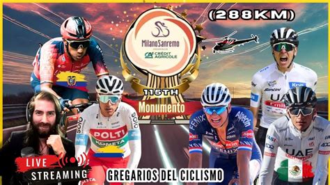 EN VIVO MILANO SAN REMO 2024 Narvaez Del Toro Gomez Pogacar