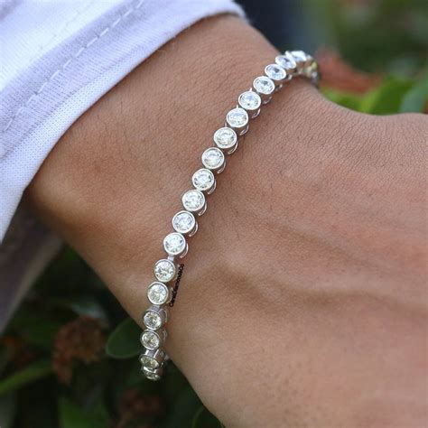 Moissanite Tennis Bracelet Etsy