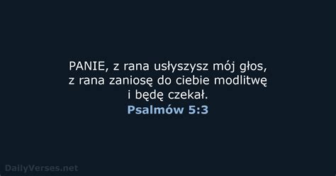 Pa Dziernika Biblijny Werset Dnia Psalm W Dailyverses Net