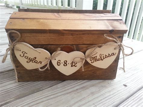 Rustic Wedding Card Box Fall Wedding Card Box Country By Pinensign Etsy