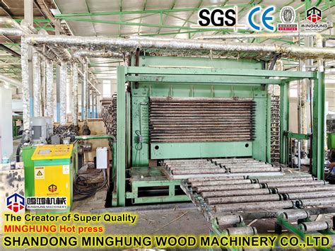 Automatic Woodworking Plywood Hot Press Machine SHANDONG MINGHUNG WOOD MACHINERY CO LTD
