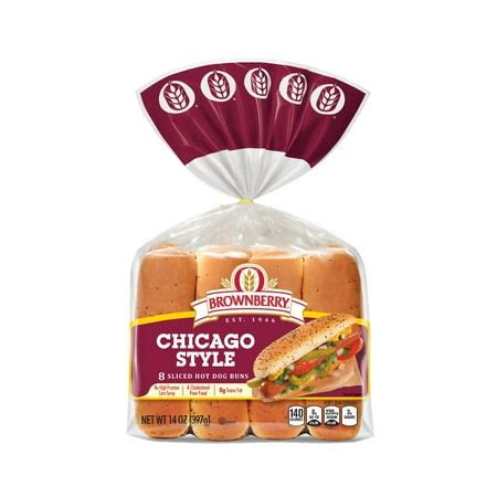 Brownberry Chicago Style Hot Dog Buns 8 count - Walmart.com