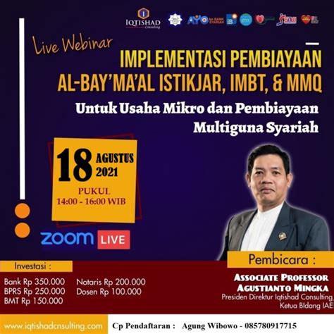 Iqtishad Consulting Webinar Implementasi Pembiayaan Al Baymaal