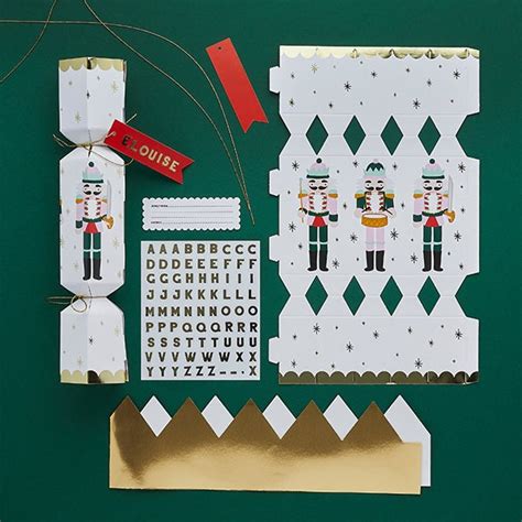 6 DIY Christmas Cracker Kit Personalised Crackers Nutcracker Etsy UK