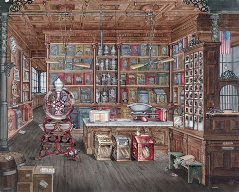 Vintage Grocery Store Illustration Free Stock Photo Public Domain
