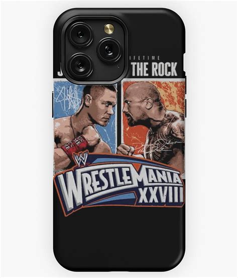 John Cena Vs The Rock WrestleMania Match Graphic A2392 Phone Case for
