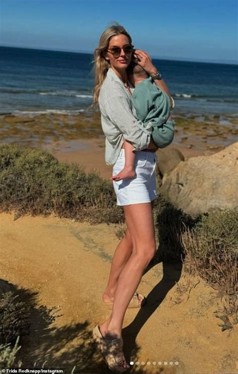 Frida Redknapp Flaunts Her Incredible Figure In A Tiny Black Bikini As She Swims In The Pool