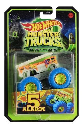 Carinho Hot Wheels Monster Trucks Brilha No Escuro Mattel Frete grátis