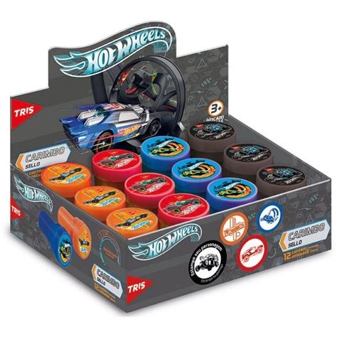 Carimbo Infantil Autoentintado Hot Wheels Tris Papelaria Criativa
