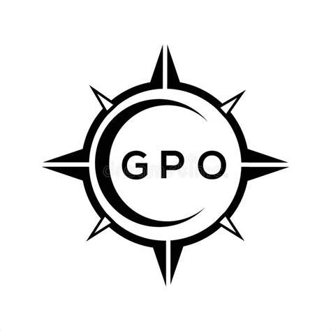 Gpo Abstract Technology Circle Setting Logo Design On White Background