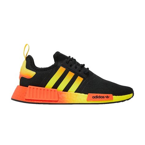 Adidas Nmd R1 Orange Yellow Gradient Black Editorialist