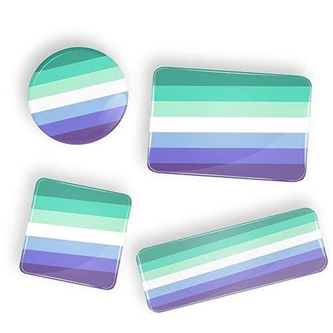 Gay Male Pride Flag Mlm Pin Badge Button Or Fridge Magnet Lgbt Lgbtq Lgbtqi Lgbtqia Pacifiko