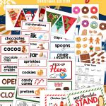 Free Hot Chocolate Pretend Play Printable Pack Ellierosepartydesigns