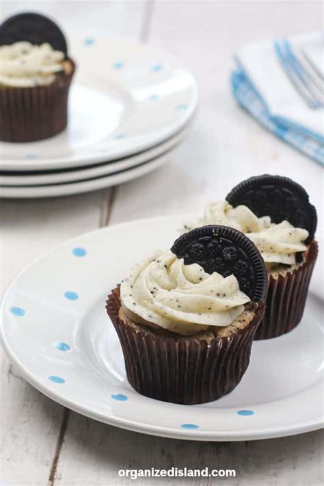 Cookies And Cream Cupcakes Organized Island