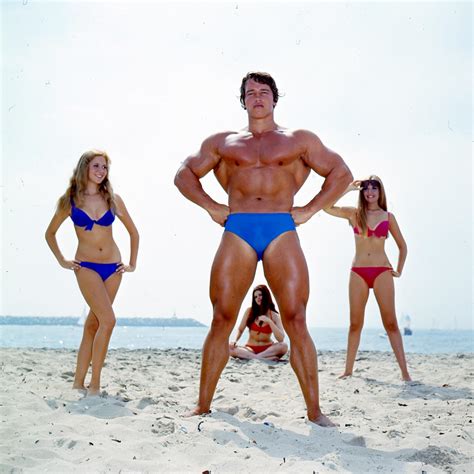 Arnold Schwarzenegger Poses For Mr America Magazine In 1969 Images