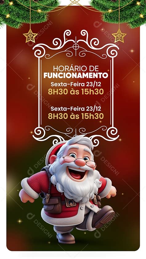 Story Natal Hor Rio De Funcionamento Lojas Supermercado Social Media