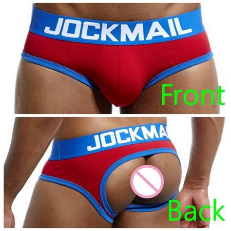 Jual Jockstrap Men Underwear String Homme Sexy Gay Underwear Penis Pouch Bottomless Thong G