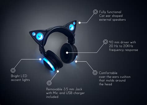 Coolest Looking Headphones Ever - Axent Wear Cat Ear Headphones ...