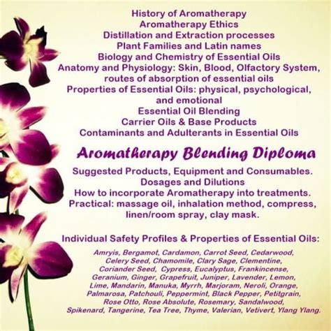 Aromatherapy Blending Accredited Diploma Course Stockport Manchester